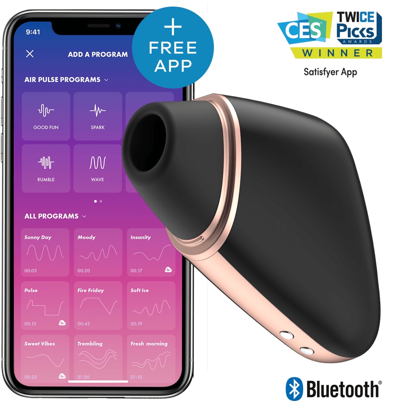 Satisfyer Love Triangle  (Succionador con App)